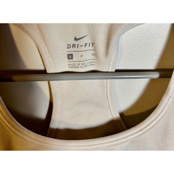 Nike Dri-FIT Women’s Sports Bra – Size Small, Racerback, Neutral Tone - Picture 2 of 4